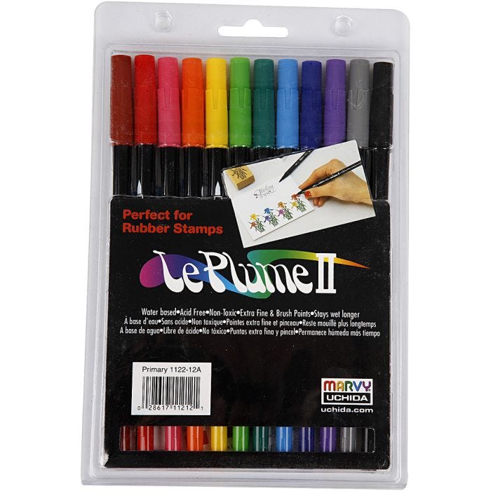 Rotuladores Le Plume II, colores fuertes, 12 ud/ 1 paquete
