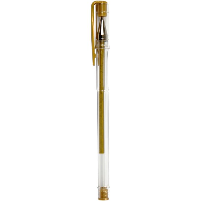 Rotuladores de gel, trazo ancho 0,8 mm, dorado, 6 ud/ 1 paquete