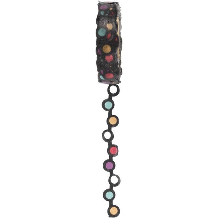 Washi Tape puntilla, A: 10 mm, 5 m/ 1 rollo