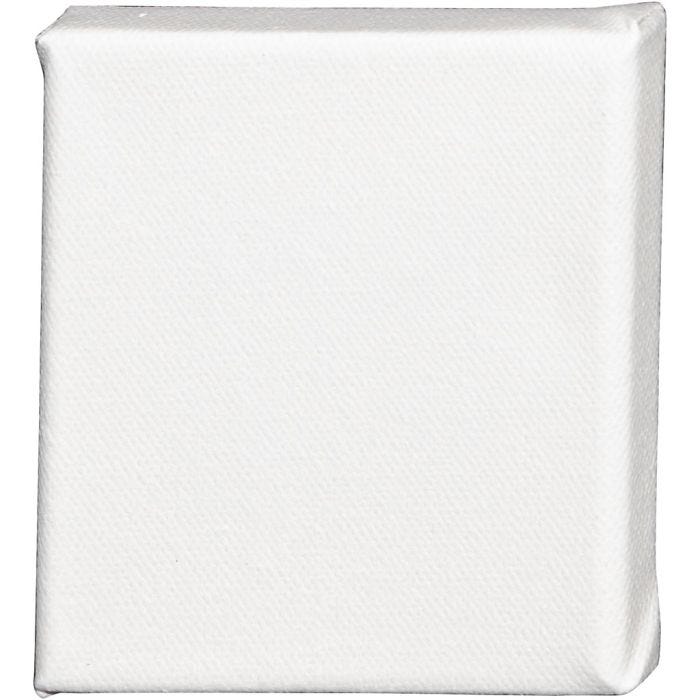 Lienzo, P: 1.6 cm, medidas 10x10 cm, 360 gr, blanco, 10 ud/ 1 paquete