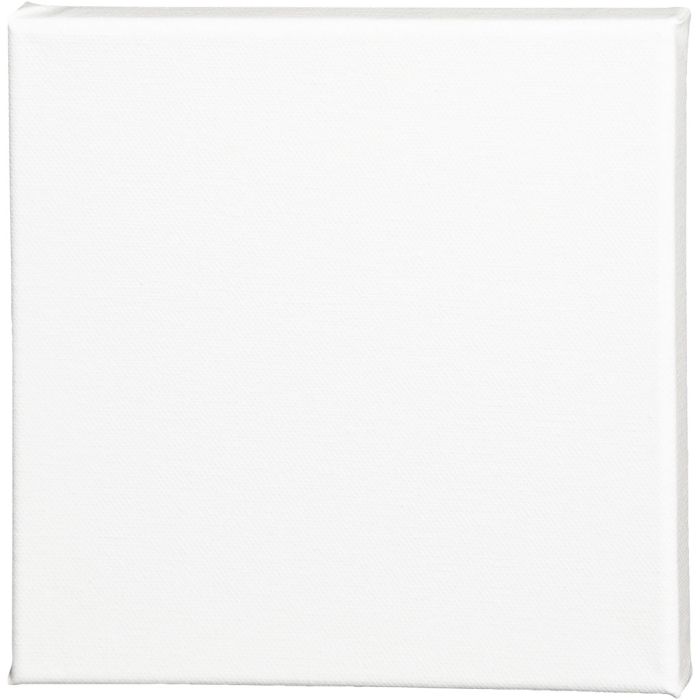 Lienzo, P: 1.6 cm, medidas 20x20 cm, 360 gr, blanco, 10 ud/ 1 paquete