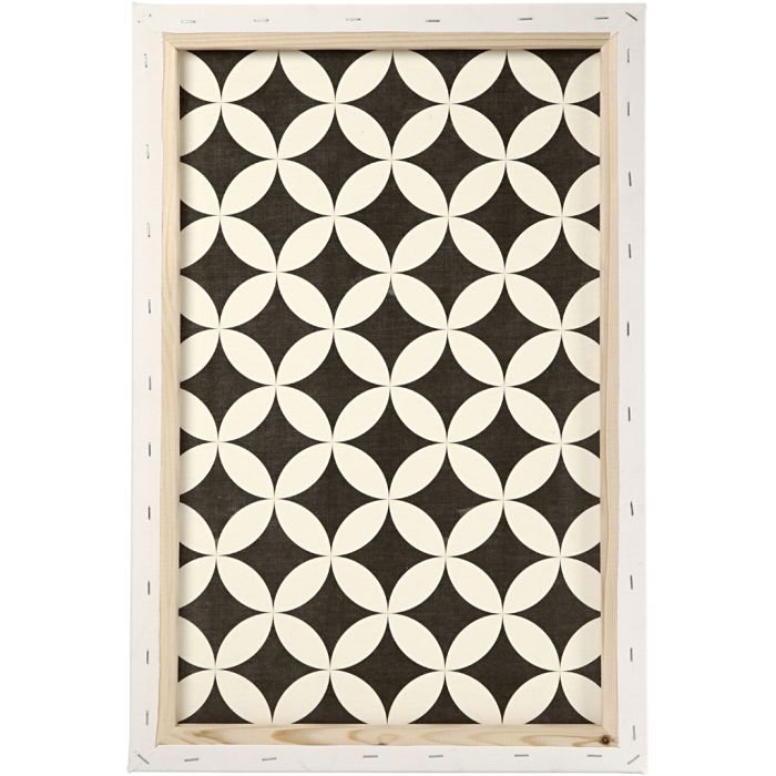 Lienzo estirado, P: 1,7 cm, medidas 40x60 cm, 360 gr, blanco, 1 ud