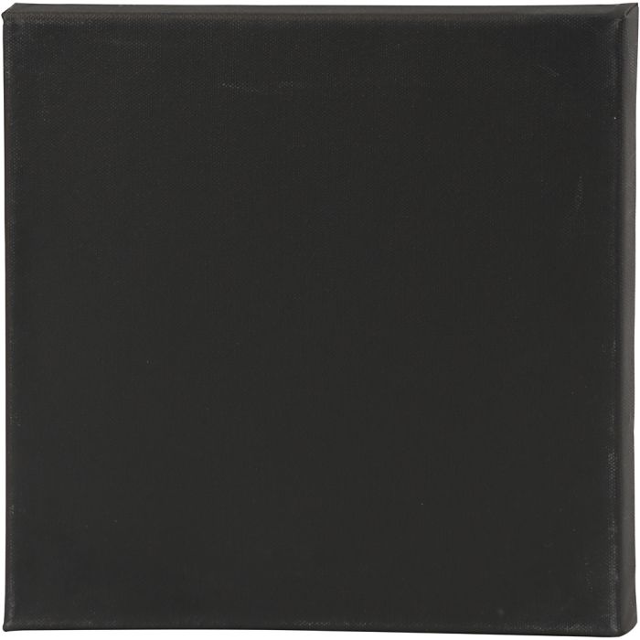 Lienzo estirado, medidas 30x30x1,6 cm, 360 gr, negro, 1 ud