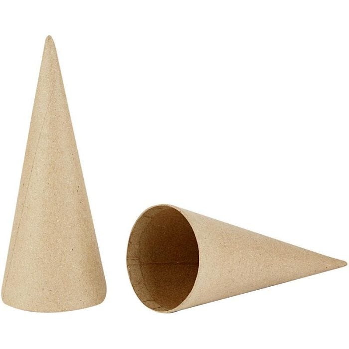 Conos, A: 20 cm, dia 8 cm, 5 ud/ 1 paquete