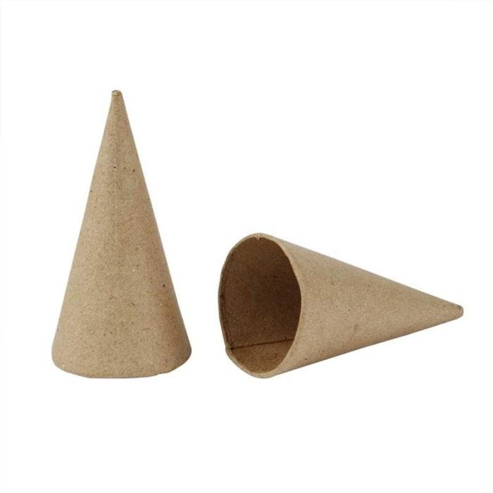 Conos, A: 8 cm, dia 4 cm, 10 ud/ 1 paquete
