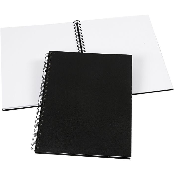 Bloc de dibujo, medidas 23x30,5 cm, 120 gr, negro, 1 ud