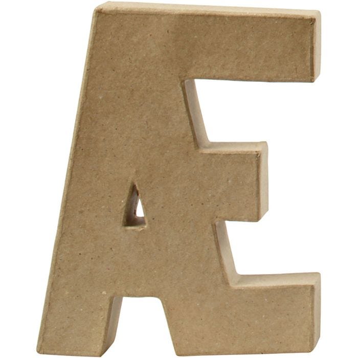 Letra, Æ, A: 20,5 cm, A: 16 cm, grosor 2,5 cm, 1 ud