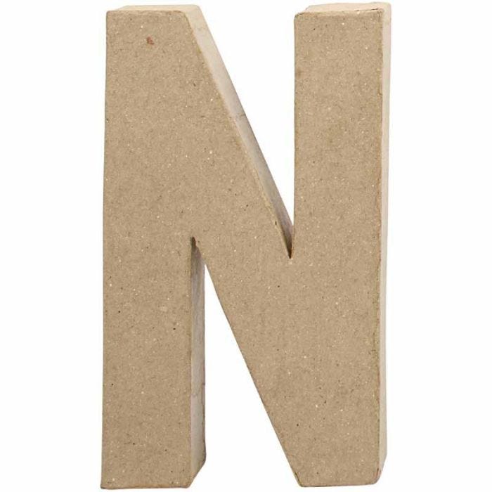 Letra, N, A: 20,2 cm, A: 11,5 cm, grosor 2,5 cm, 1 ud