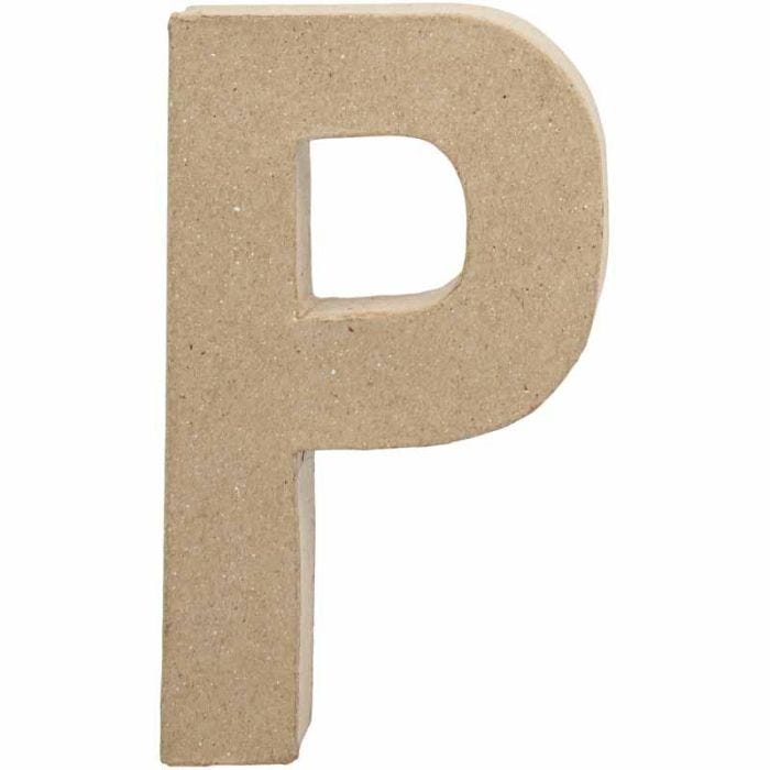 Letra, P, A: 20,5 cm, A: 11,4 cm, grosor 2,5 cm, 1 ud