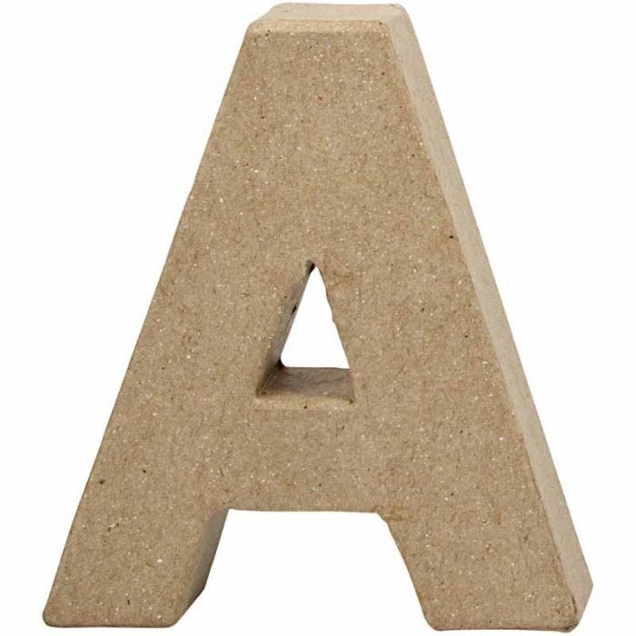 Letra, A, A: 10 cm, A: 9,5 cm, grosor 1,7 cm, 1 ud