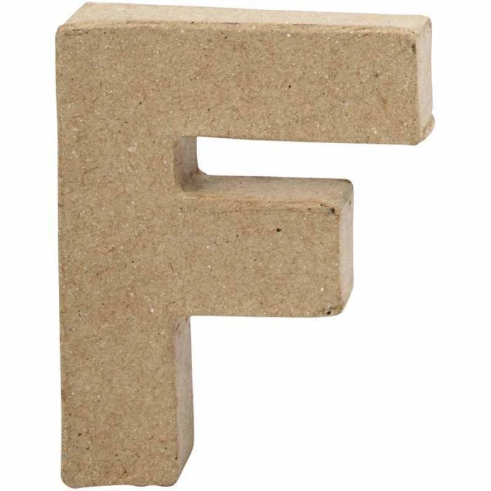 Letra, F, A: 10 cm, A: 7,6 cm, grosor 1,7 cm, 1 ud