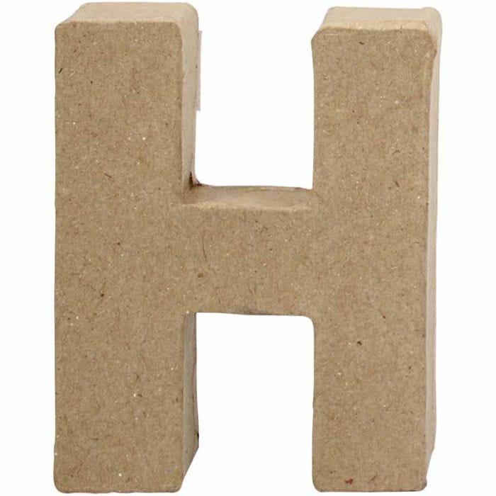 Letra, H, A: 10 cm, A: 7,6 cm, grosor 1,7 cm, 1 ud