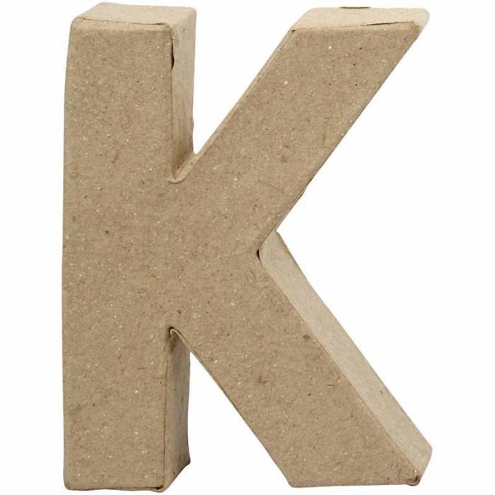 Letra, K, A: 10 cm, A: 7,7 cm, grosor 1,7 cm, 1 ud
