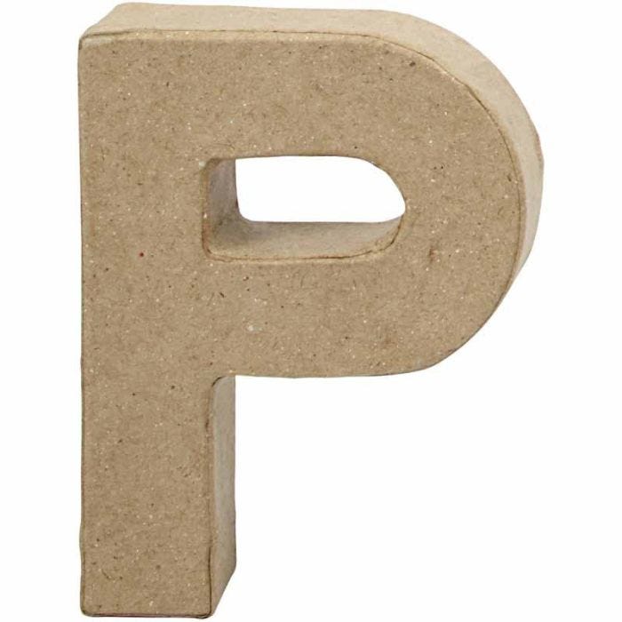 Letra, P, A: 10 cm, A: 7,7 cm, grosor 1,7 cm, 1 ud