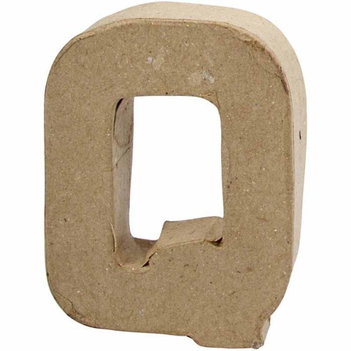 Letra, Q, A: 10 cm, A: 7,8 cm, grosor 1,7 cm, 1 ud