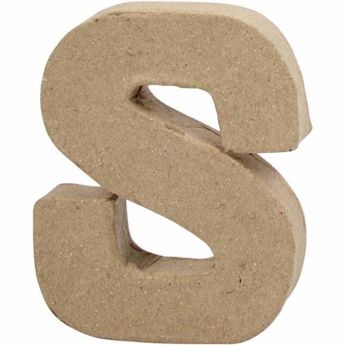 Letra, S, A: 10 cm, A: 8 cm, grosor 1,7 cm, 1 ud