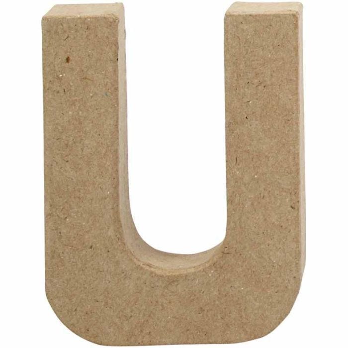 Letra, U, A: 10 cm, A: 8 cm, grosor 1,7 cm, 1 ud