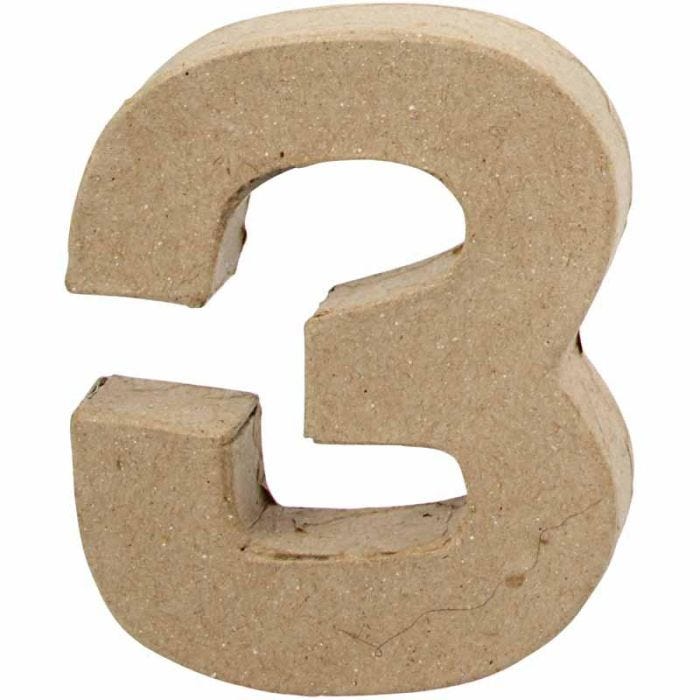 Número, 3, A: 10 cm, A: 8 cm, grosor 1,7 cm, 1 ud