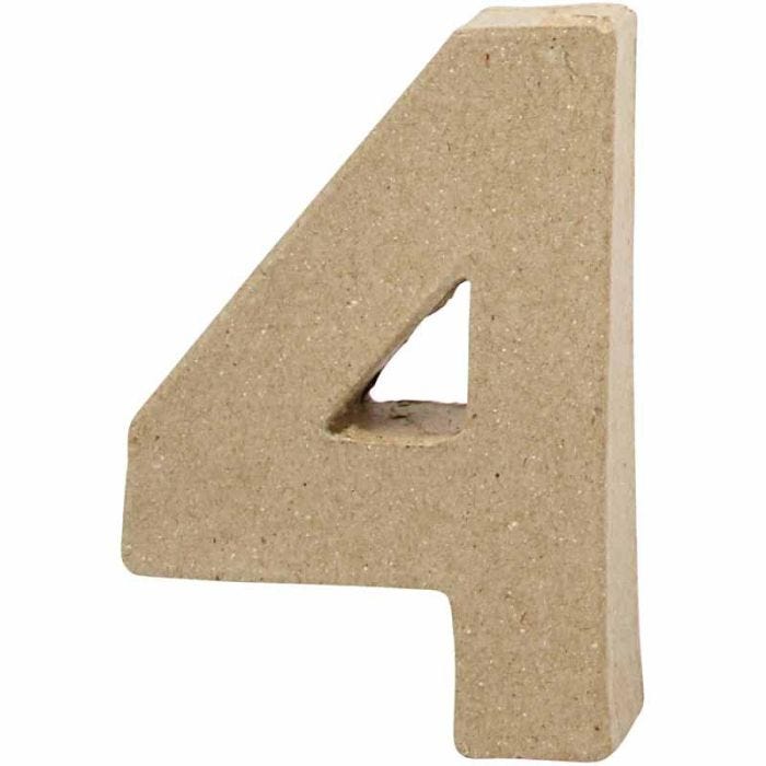 Número, 4, A: 10 cm, A: 6,8 cm, grosor 1,7 cm, 1 ud