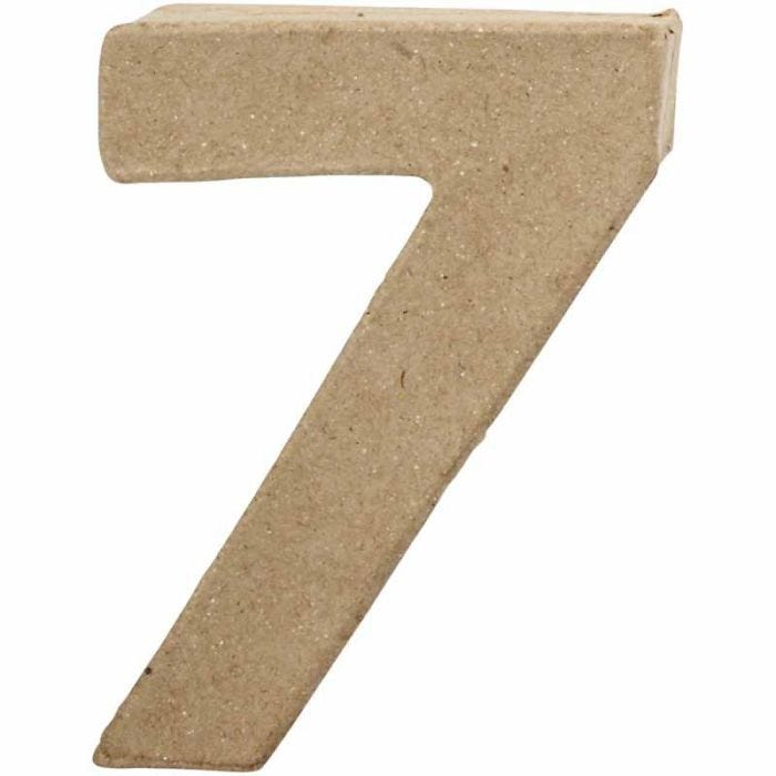 Número, 7, A: 10 cm, A: 7,4 cm, grosor 1,7 cm, 1 ud