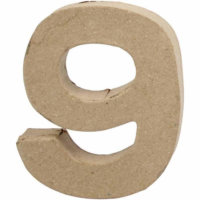 Número, 9, A: 10 cm, A: 8,5 cm, grosor 1,7 cm, 1 ud
