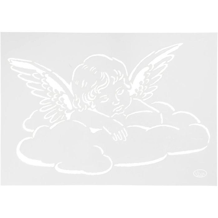 Plantilla, Ángel, A4, hoja 210x297 mm, 1 ud