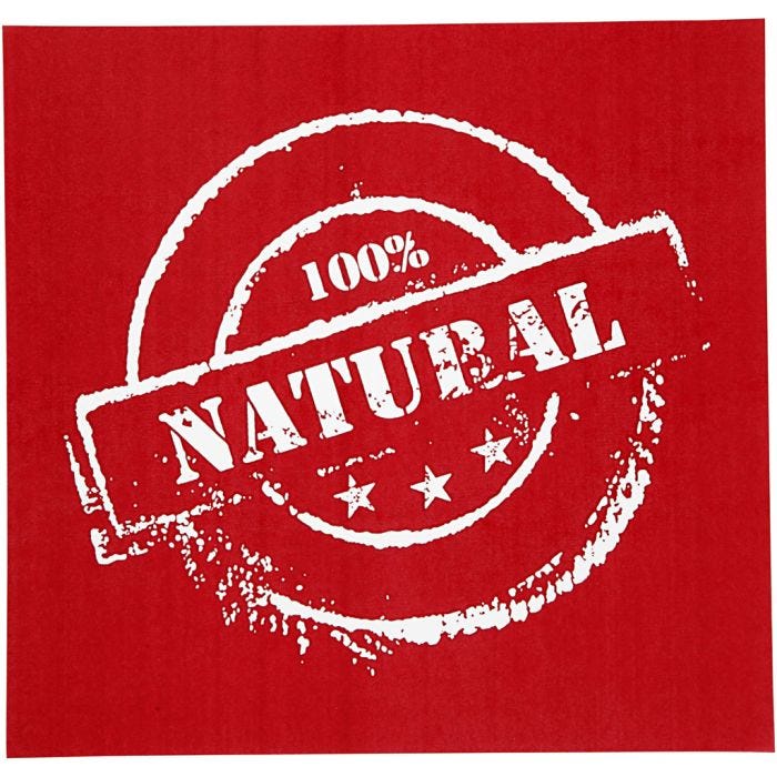 Plantilla adhesiva, Natural, hoja 20x22 cm, 1 hoja