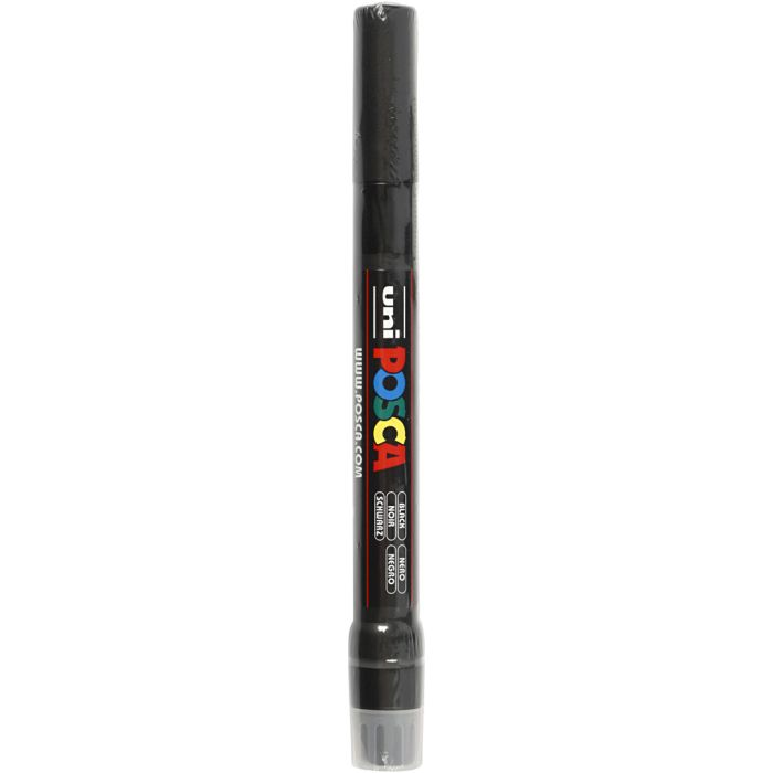 Rotulador Posca , medida PCF350, trazo ancho 1-10 mm, pincel, negro, 1 ud