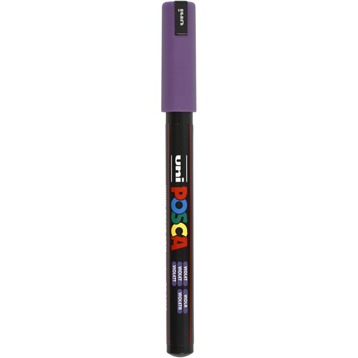 Rotulador Posca , medida PC-1MR, trazo ancho 0,7 mm, extra-fino, violeta, 1 ud