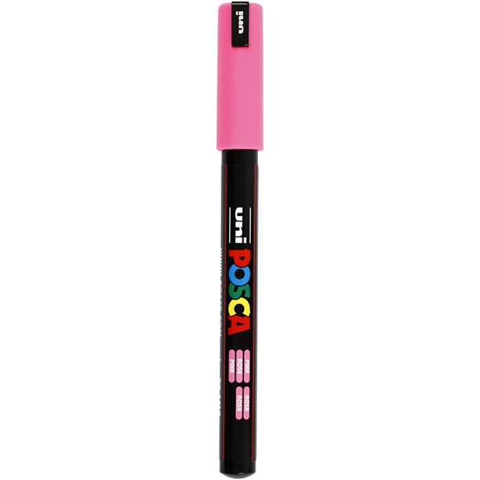 Rotulador Posca , medida PC-1MR, trazo ancho 0,7 mm, extra-fino, rosa, 1 ud