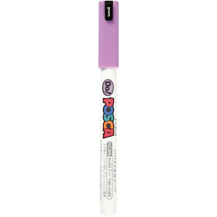 Rotulador Posca , medida PC-1MR, trazo ancho 0,7 mm, extra-fino, morado pastel, 1 ud
