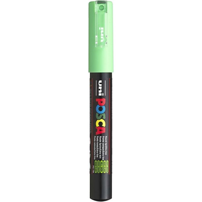 Rotulador Posca , medida PC-1M, trazo ancho 0,7 mm, verde claro, 1 ud