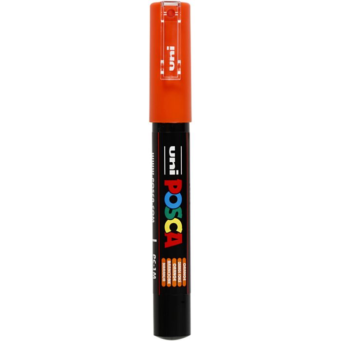 Rotulador Posca , medida PC-1M, trazo ancho 0,7 mm, extra-fino, naranja, 1 ud