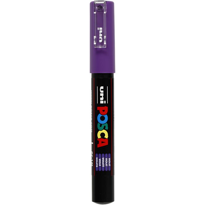 Rotulador Posca , medida PC-1M, trazo ancho 0,7 mm, extra-fino, violeta, 1 ud