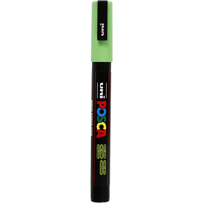 Rotulador Posca , medida PC-3M, trazo ancho 0,9-1,3 mm, verde manzana, 1 ud