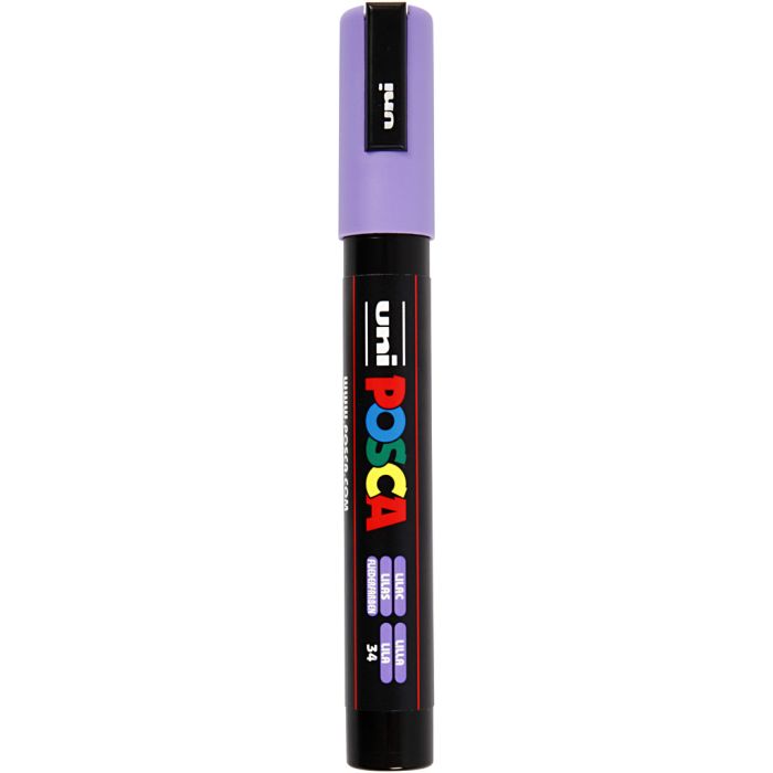 Rotulador Posca , medida PC-5M, trazo ancho 2,5 mm, media, lila, 1 ud