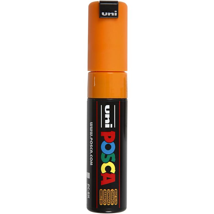 Rotulador Posca , medida PC-8K, trazo ancho 8 mm, Ancho, amarillo brillante, 1 ud