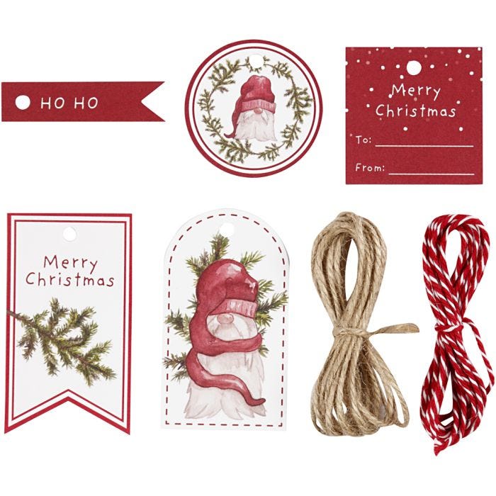 Etiquetas de regalo, 250 gr, 1 set