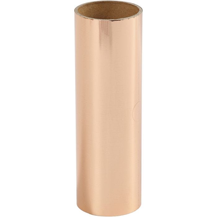Deco foil , A: 15,5 cm, grosor 0,02 mm, dorado rosado, 50 cm/ 1 rollo
