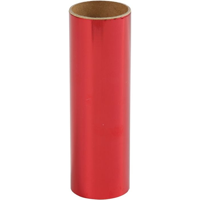 Deco foil , A: 15,5 cm, grosor 0,02 mm, rojo, 50 cm/ 1 rollo