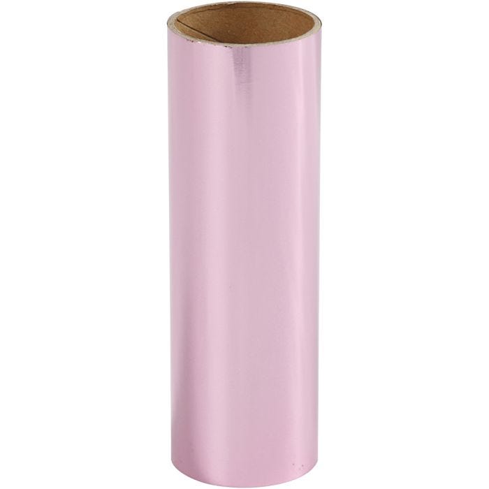 Deco foil , A: 15,5 cm, grosor 0,02 mm, rosa, 50 cm/ 1 rollo