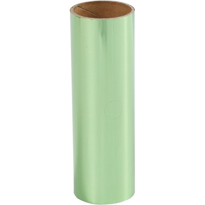 Deco foil , A: 15,5 cm, grosor 0,02 mm, verde, 50 cm/ 1 rollo