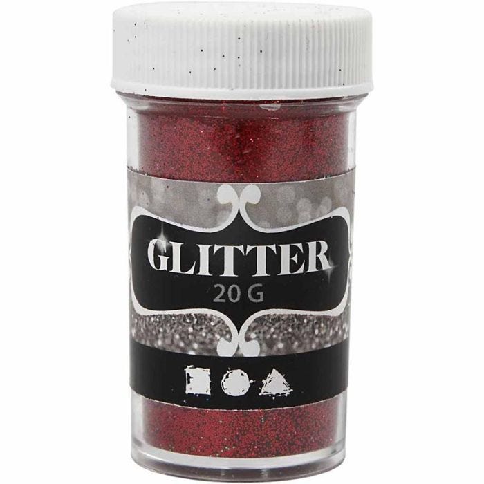 Purpurina, rojo, 20 gr/ 1 bote