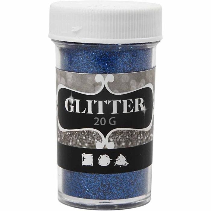 Purpurina, azul, 20 gr/ 1 bote