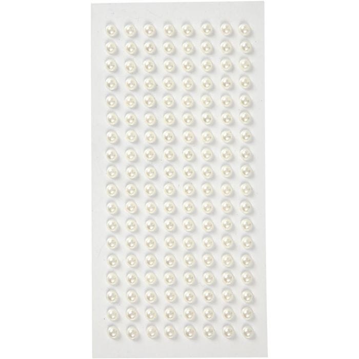 Medias Cuentas, dia 5 mm, blanco, 144 ud/ 1 paquete