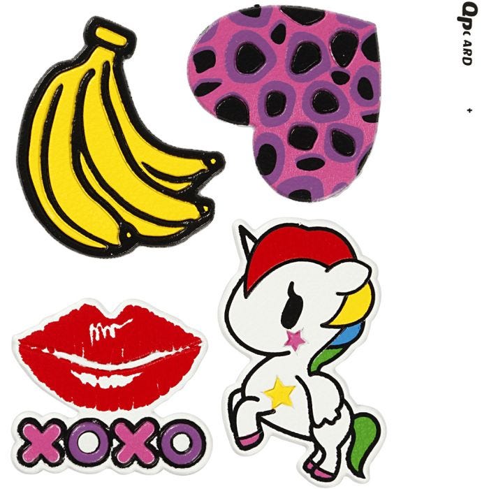 Pegatinas, XOXO, hoja 12,2x17,75 cm, 1 hoja