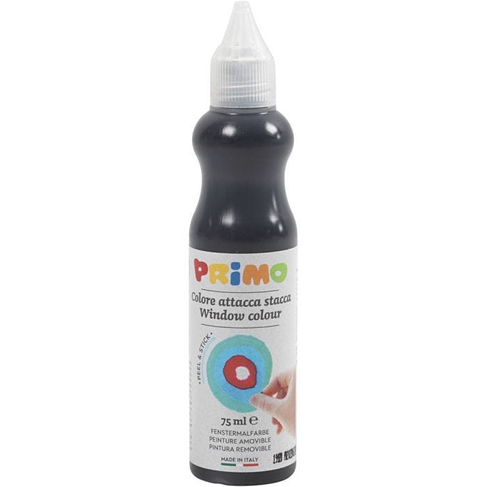 Pintura para ventanas, P: 3,2 cm, negro, 75 ml/ 1 botella