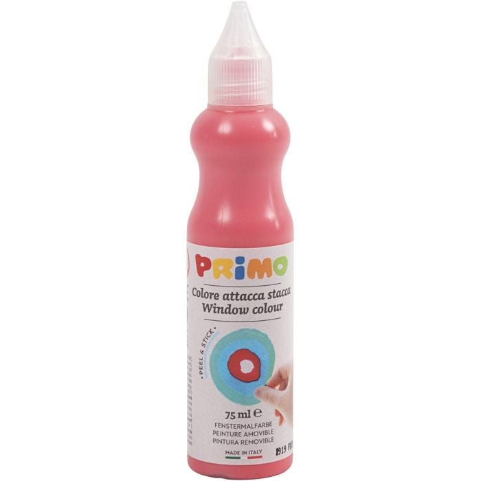 Pintura para ventanas, P: 3,2 cm, rojo, 75 ml/ 1 botella
