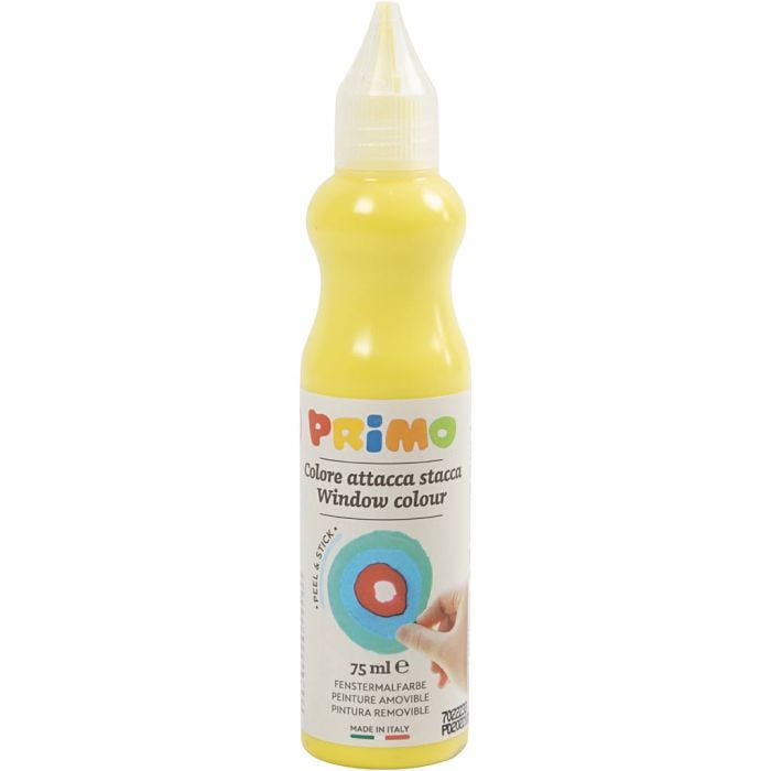 Pintura para ventanas, P: 3,2 cm, amarillo, 75 ml/ 1 botella