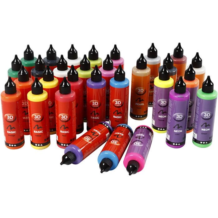 3D Liner - surtido, 30x100 ml/ 1 paquete
